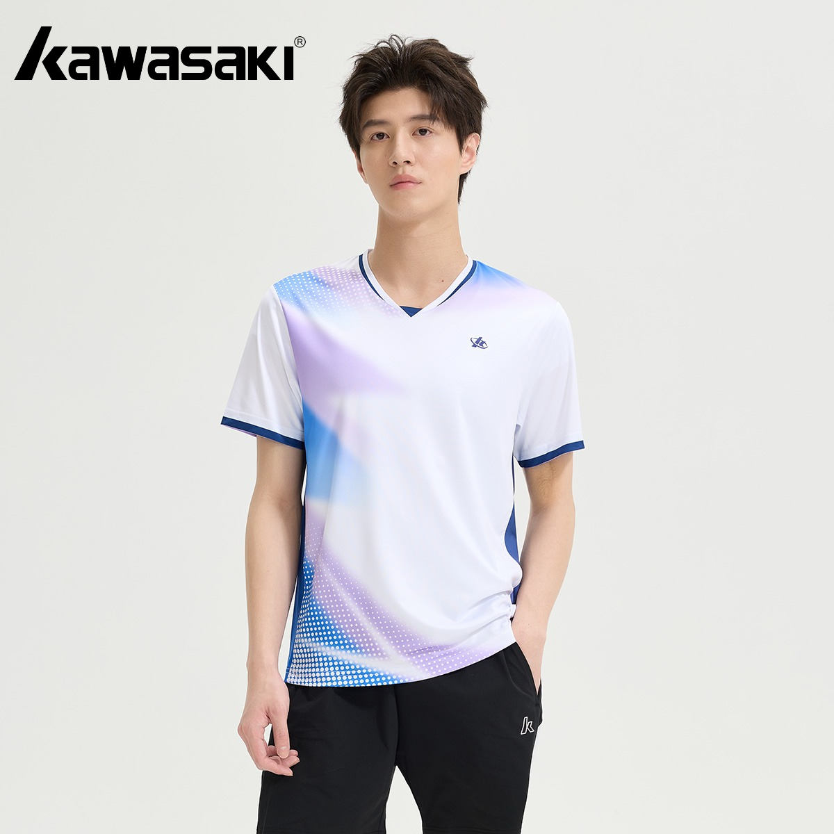 Outdoor Lighting Jersey - Camiseta de bádminton Kawasaki de manga