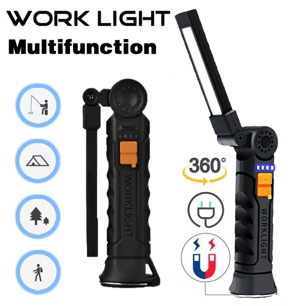 Outdoor Lighting Electric - Linterna LED COB portátil, linterna recargable