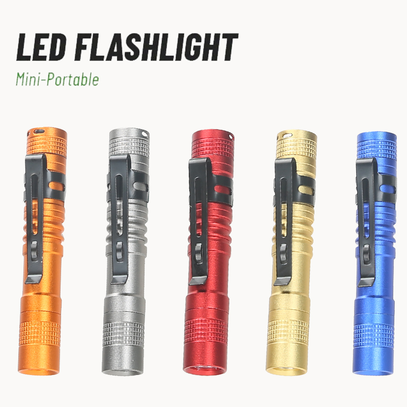 Outdoor Lighting Electric - Mini linterna LED portátil con Clip