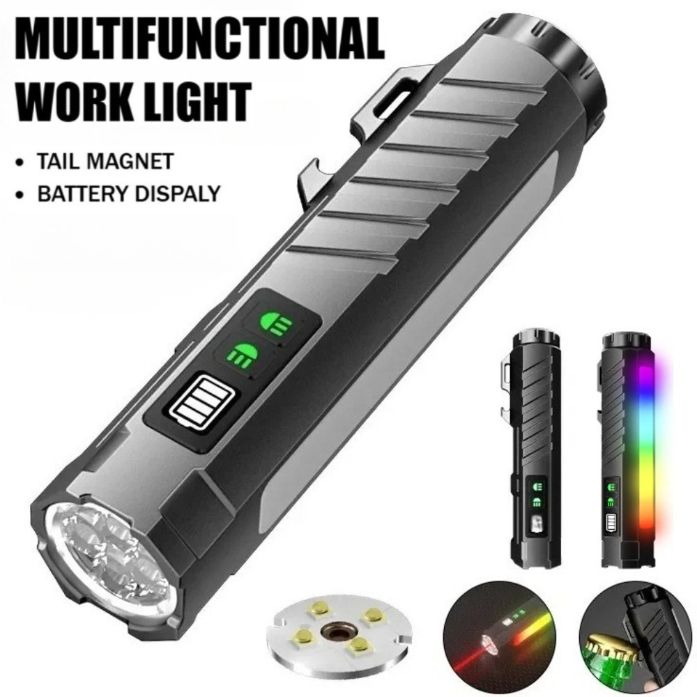 Outdoor Lighting Electric - Linterna LED Multifuncional de Luz Fuerte