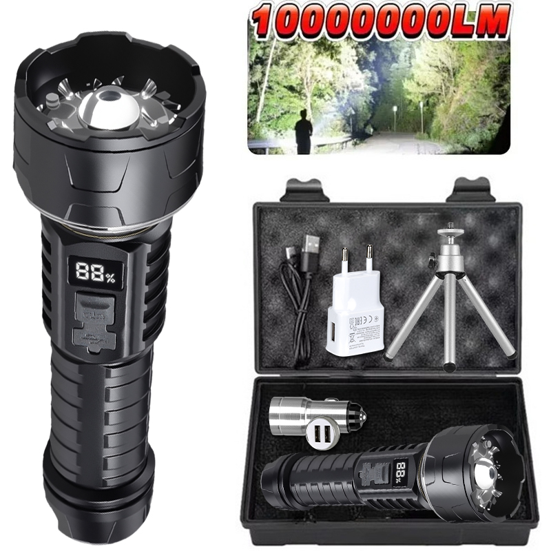 Outdoor Lighting Electric - Linterna LED COB, linterna recargable, antorcha