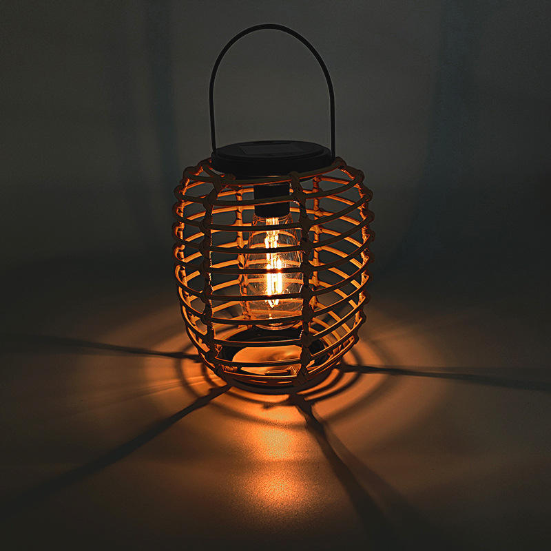 Hanging Outdoor Lighting - Lámpara LED Cálida Retro de Pie,
