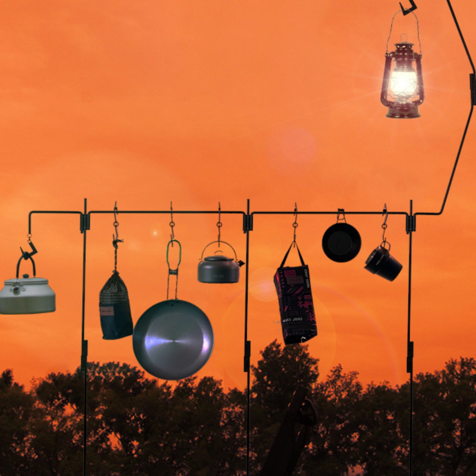 Soporte para linterna de campi - Hanging Outdoor Lighting reseña y precio