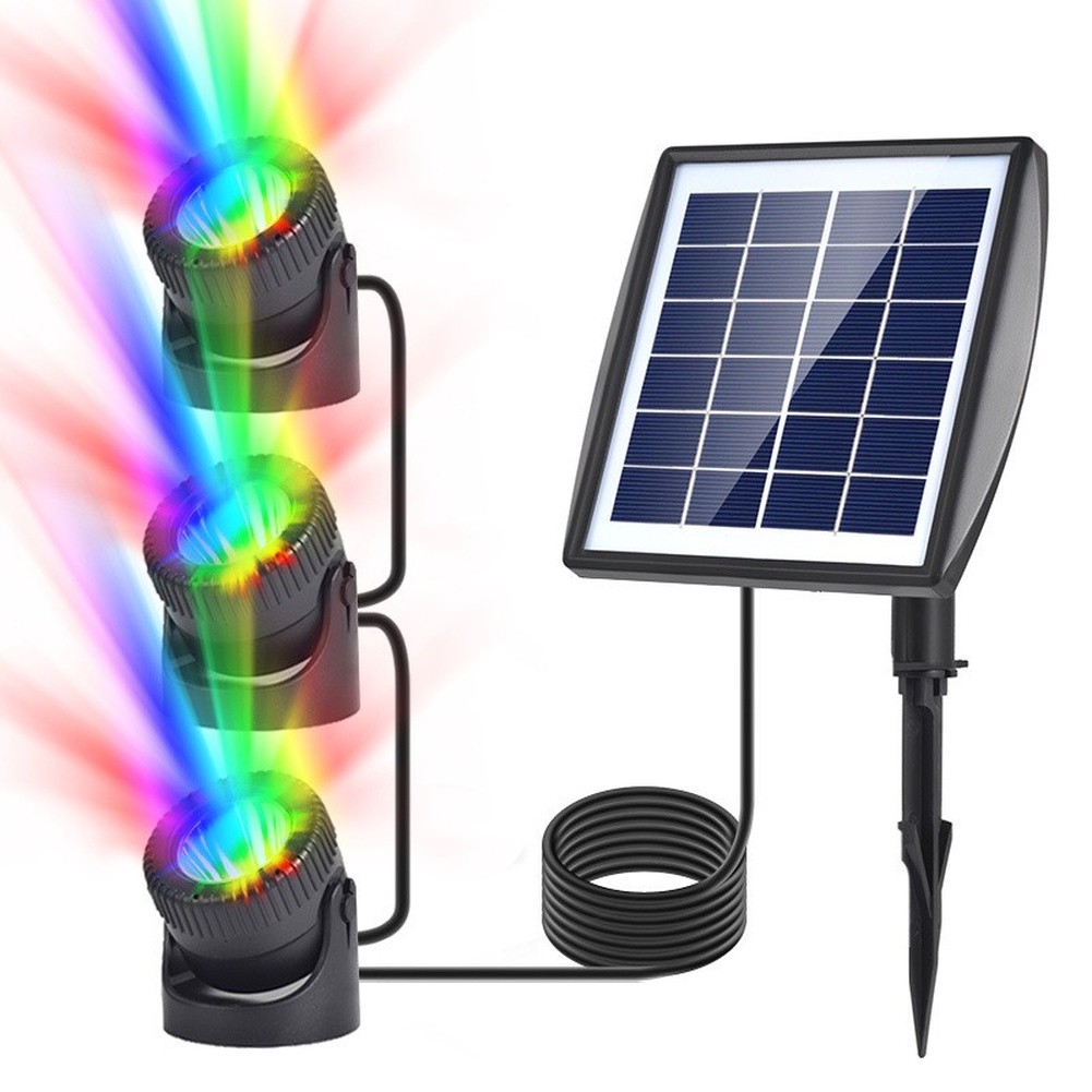 Luces Solares RGB Sumergibles  - Outdoor Lighting Options reseña y precio