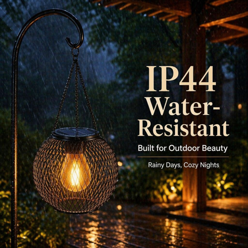 Lámpara LED Solar Colgante par - Hanging Outdoor Lighting reseña y precio