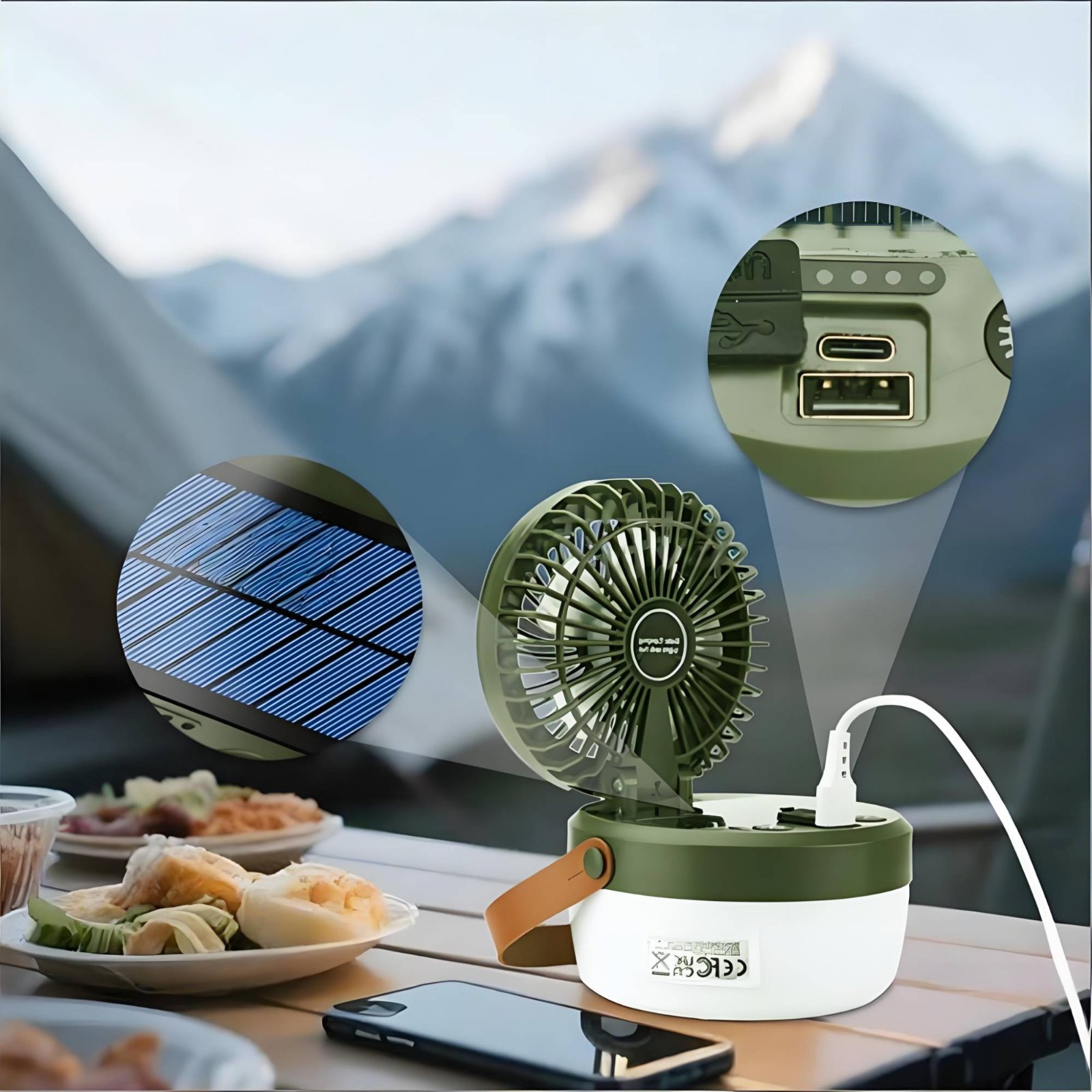 Linterna de Camping Solar con  - Hanging Outdoor Lighting reseña y precio