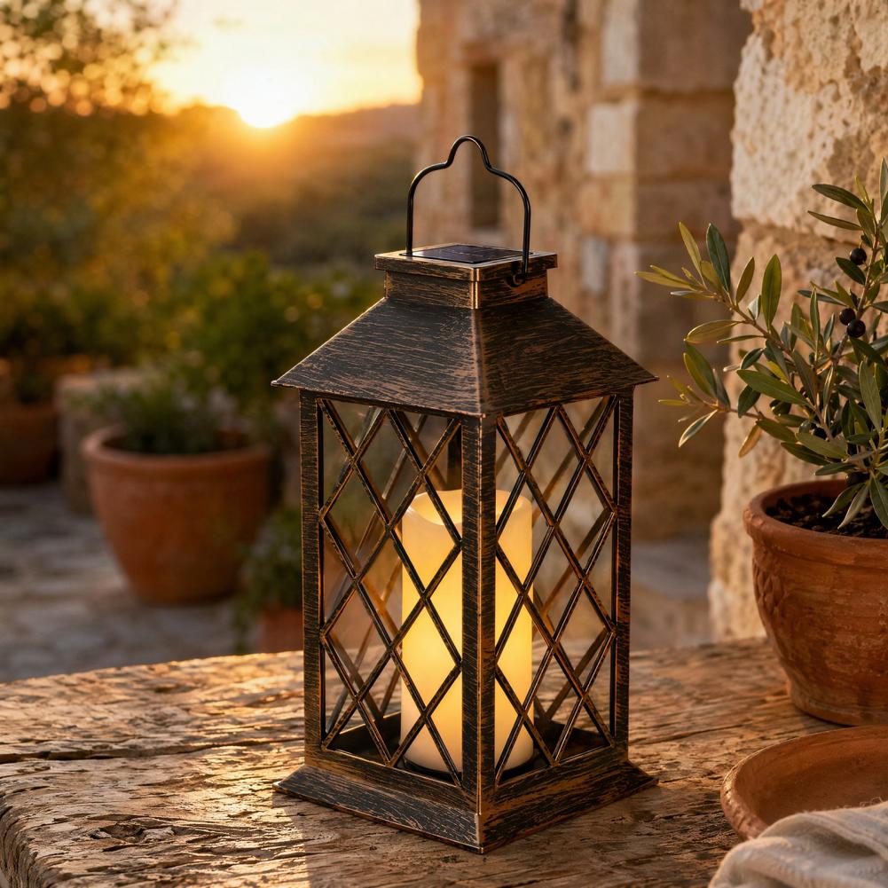 Linterna Solar Retro, Lámpara  - Hanging Outdoor Lighting reseña y precio
