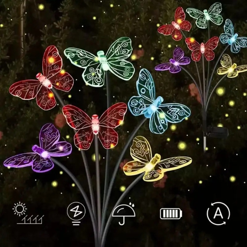 Luces de Mariposa con Energía  - Outdoor Lighting Battery Powered reseña y precio