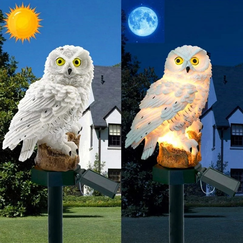 Lámpara Solar con Forma de Búh - Outdoor Lighting Electric reseña y precio