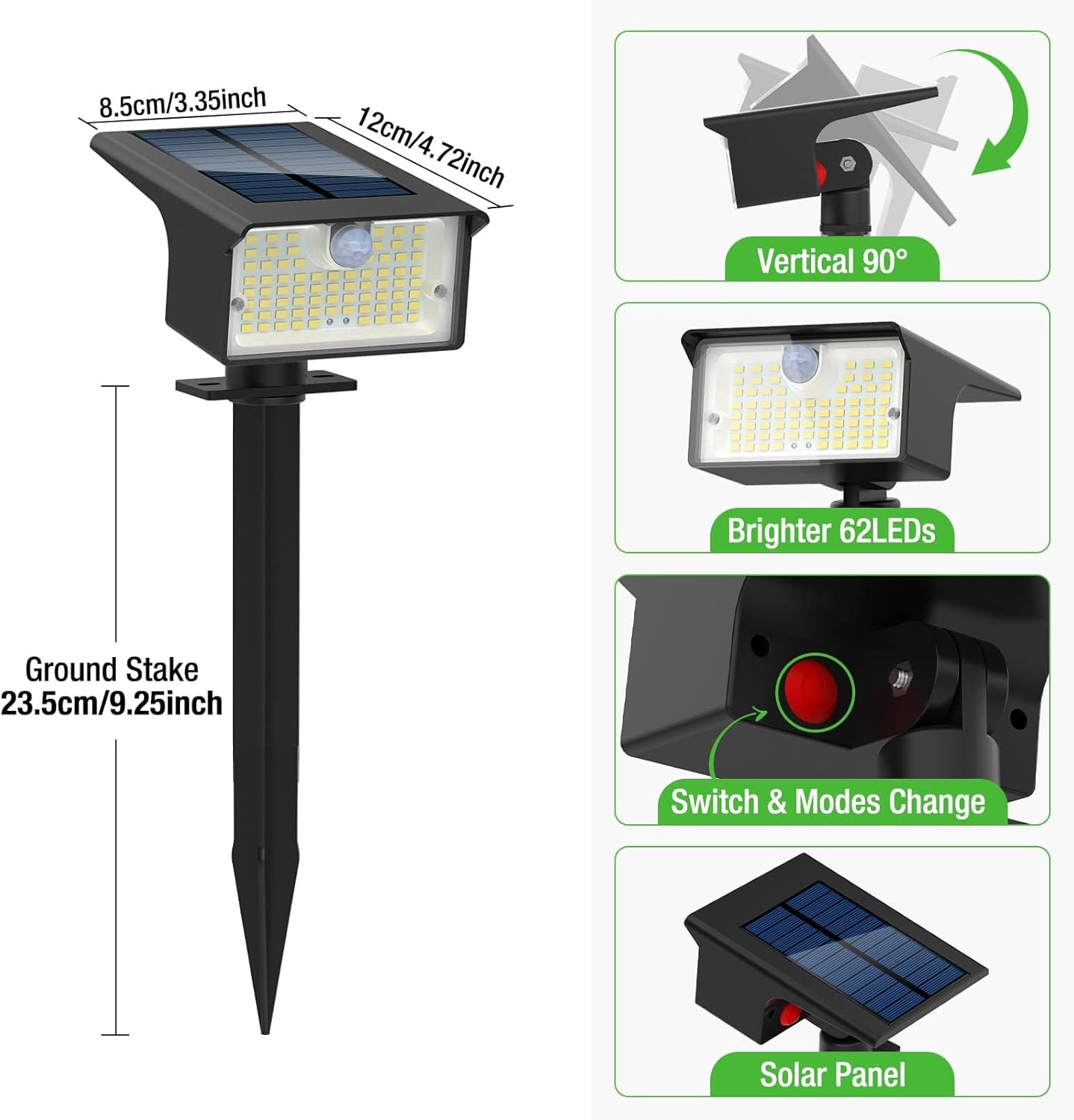 Focos solares con sensor de mo - Outdoor Lighting Electric reseña y precio