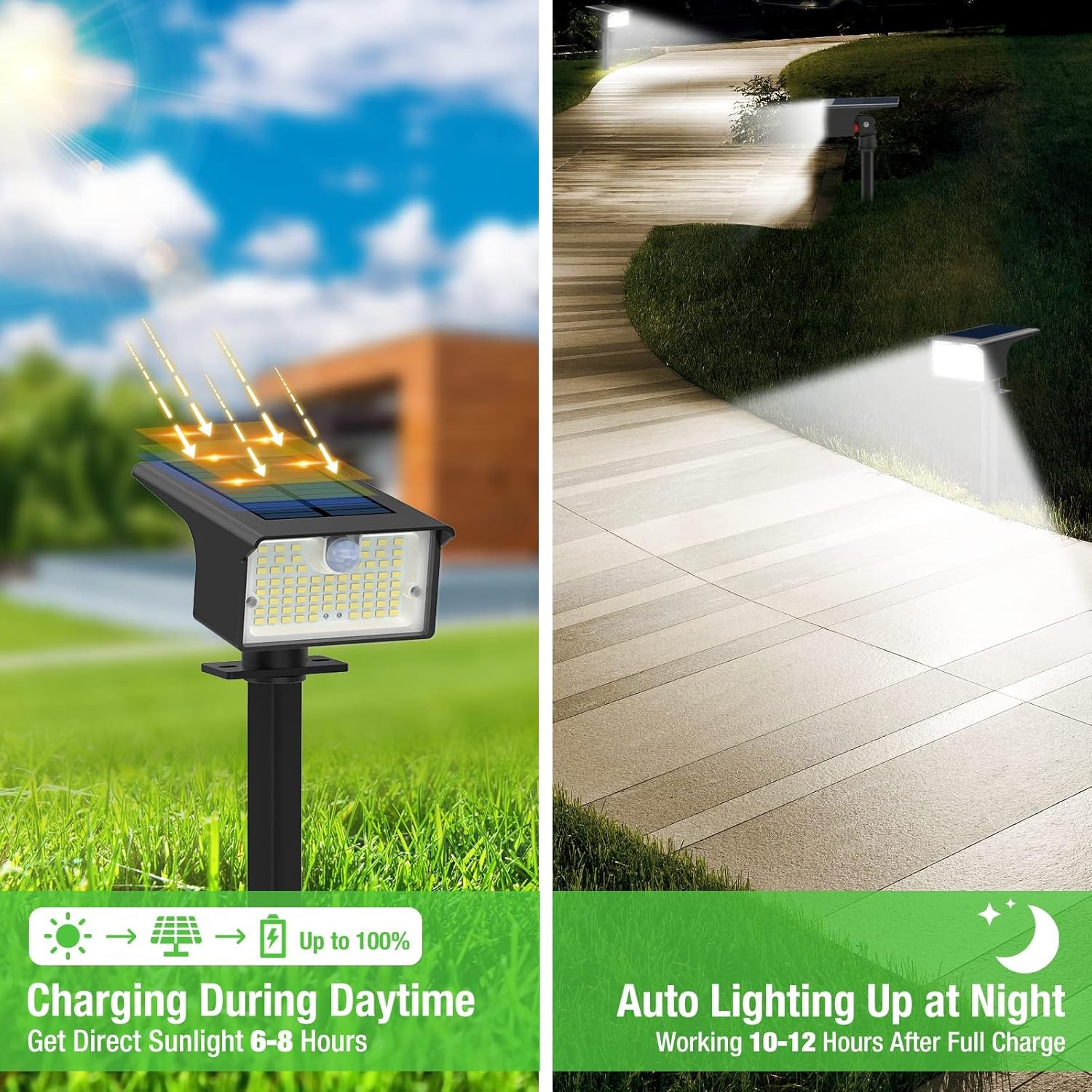 Focos solares con sensor de mo - Outdoor Lighting Electric reseña y precio