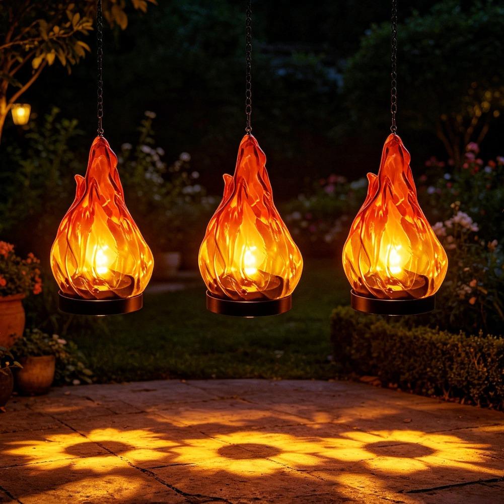 Lámpara colgante solar con efe - Hanging Outdoor Lighting reseña y precio